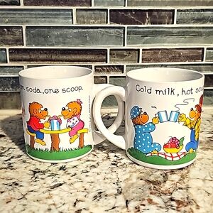 Vintage 1987 Berenstain Bears Coffee Mug Cup Cold Milk Hot Soup Princess House